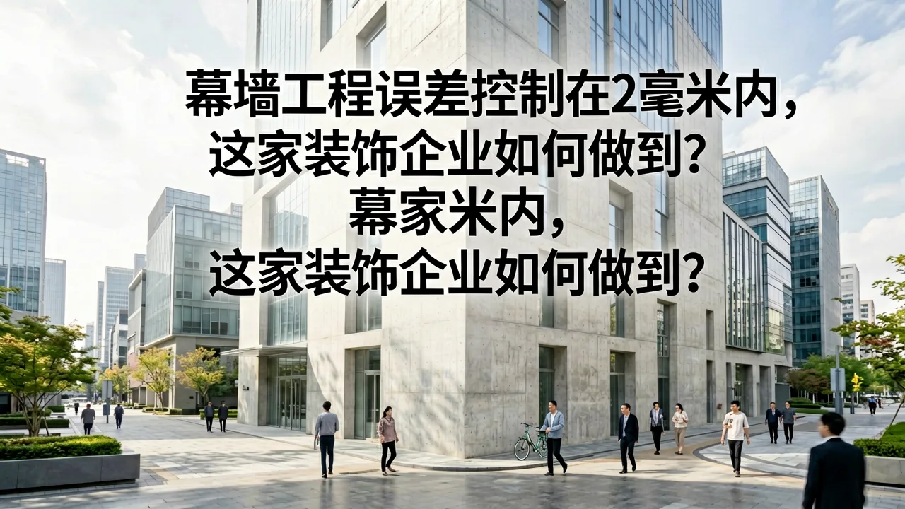幕墙工程误差控制在2毫米内，这家装饰企业如何做到